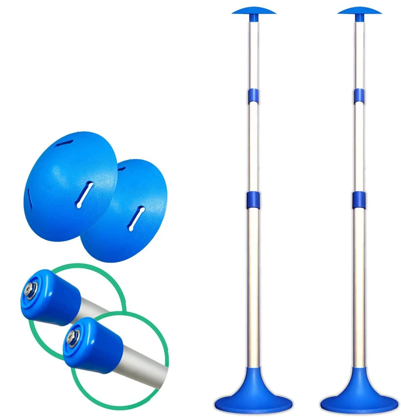 Adjustable Aluminum Boat Cover Support Poles with snap top or mushroom top