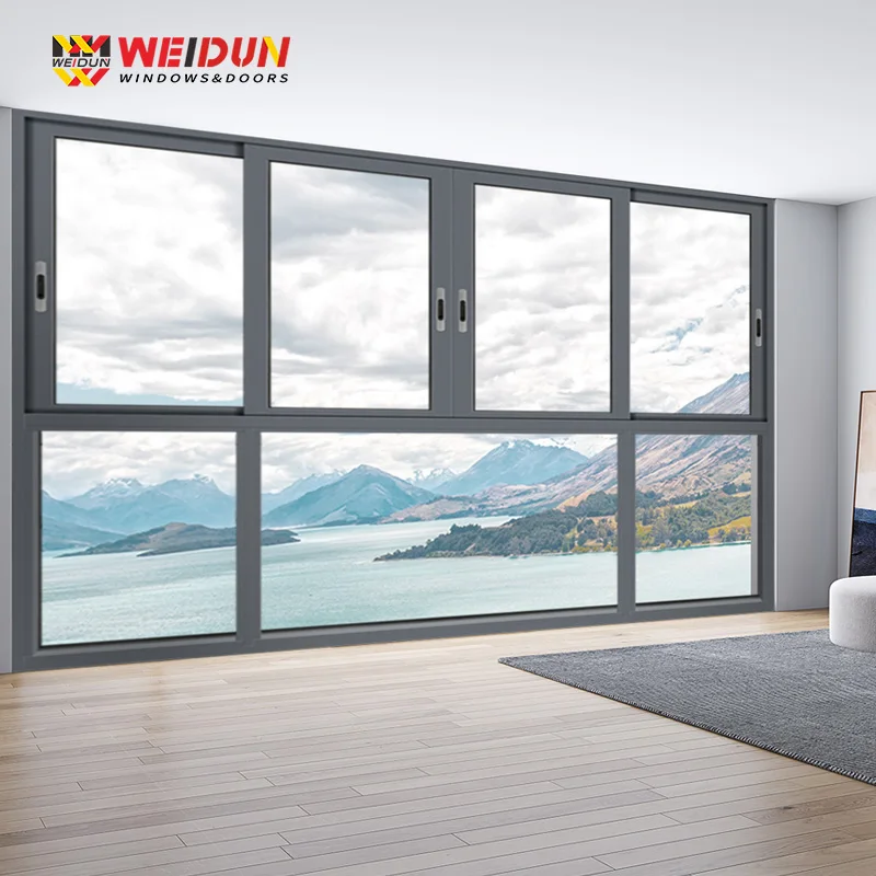 Weidun YL116 bridge cutoff aluminum sliding window sliding window sealing balcony aluminum alloy window