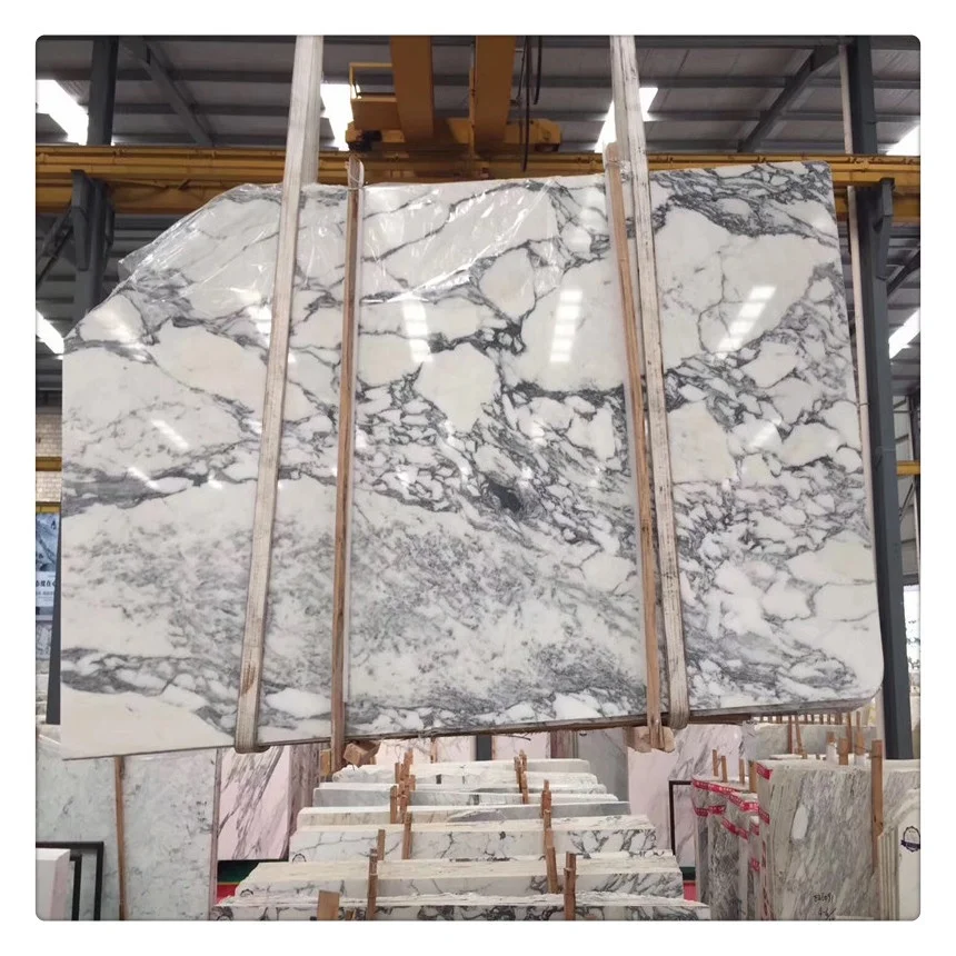 Arabescato arabesque Orobico Marble 2 Cm Thickness Price of Italian White Big Slab High Resistance Polished Hotel