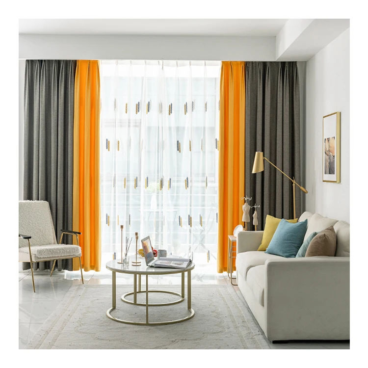 
Luxury quality european style curtains for living room window curtains 