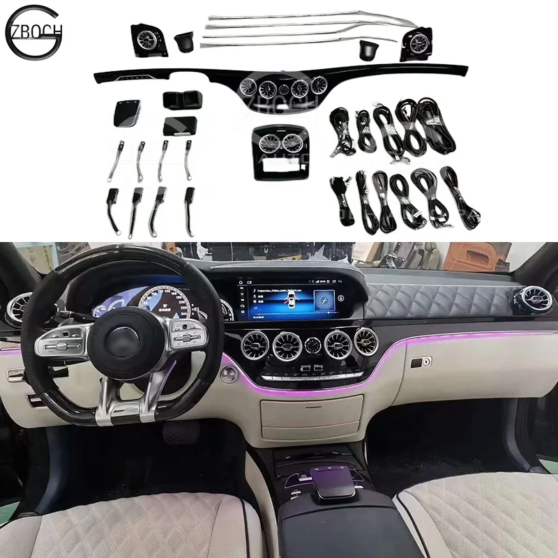 Модернизация салона W221 до W222 для Benz S600 S500 S350 обновление W223 Maybach наружное освещение автомобиля