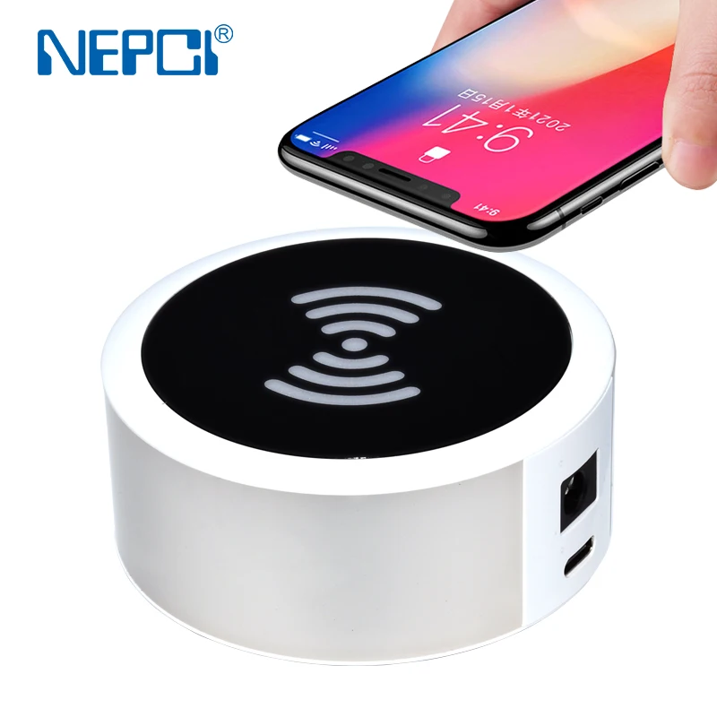Wireless Mobile phone Charger, New model cell phone charging socket outlet with LED colorful light
