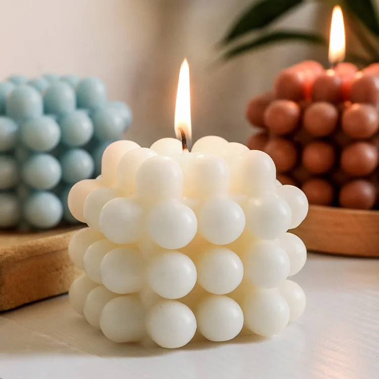 Ручная работа 4 слоя кубика Рубика Ароматизированная Свеча для домашнего декора фото свадебный