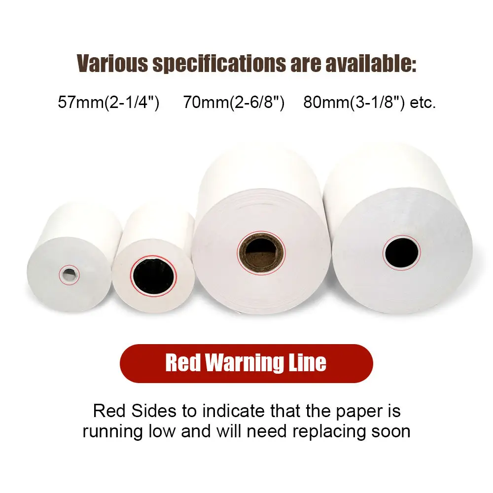 Factory Wholesale Custom Printing Cash register paper 50mm 57mm 80mm thermal pos paper rolls for supermarket