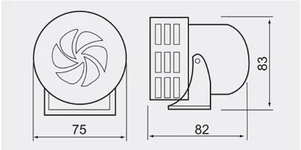 CE ISO CCC IEC certification Ms-190 electric mini motor siren alarm DC 12V 24V  AC 110V 220V