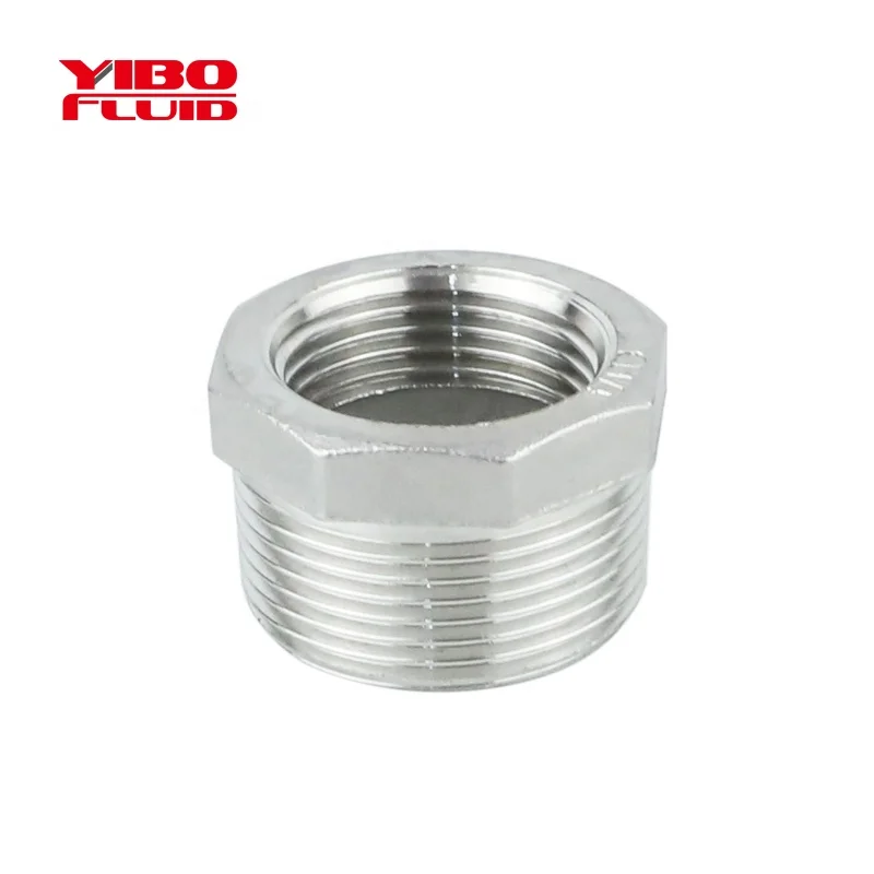 cast Stainless Steel 304/316L Pipe Fitting Hexagon Bushing BSP/NPT Female/male thread Reducing Bush