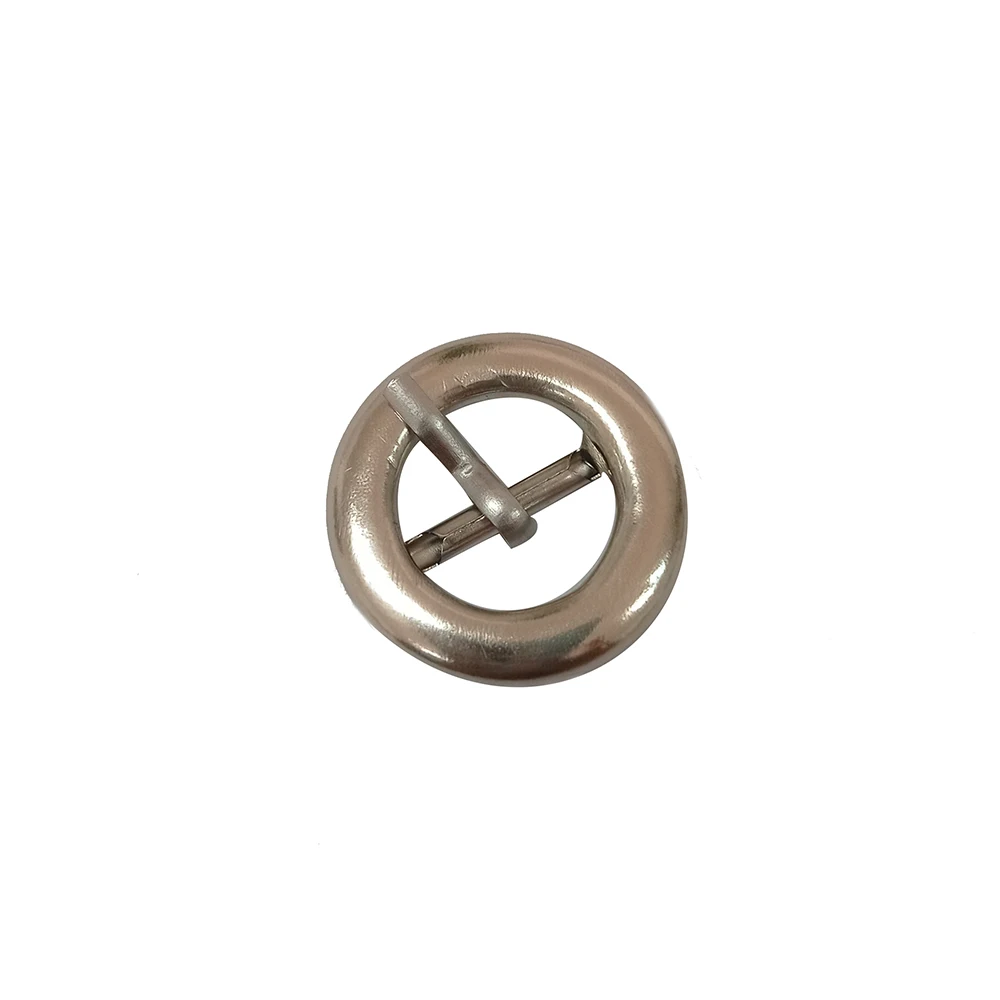 
B157051y custom embossed logo round belt buckle men formal shoes brown leather buckle buckles for bag 