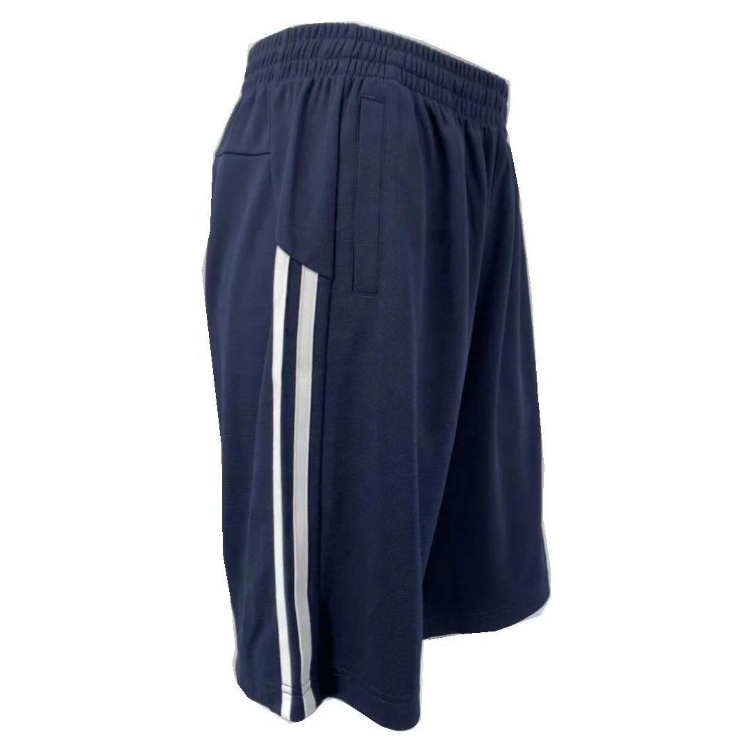 Прохладный лед из полиэстера для мальчиков короткие штаны боковой 2 белых лент, штаны для маленького мальчика, по индивидуальному заказу для мальчиков с рисунком и штаны для бега