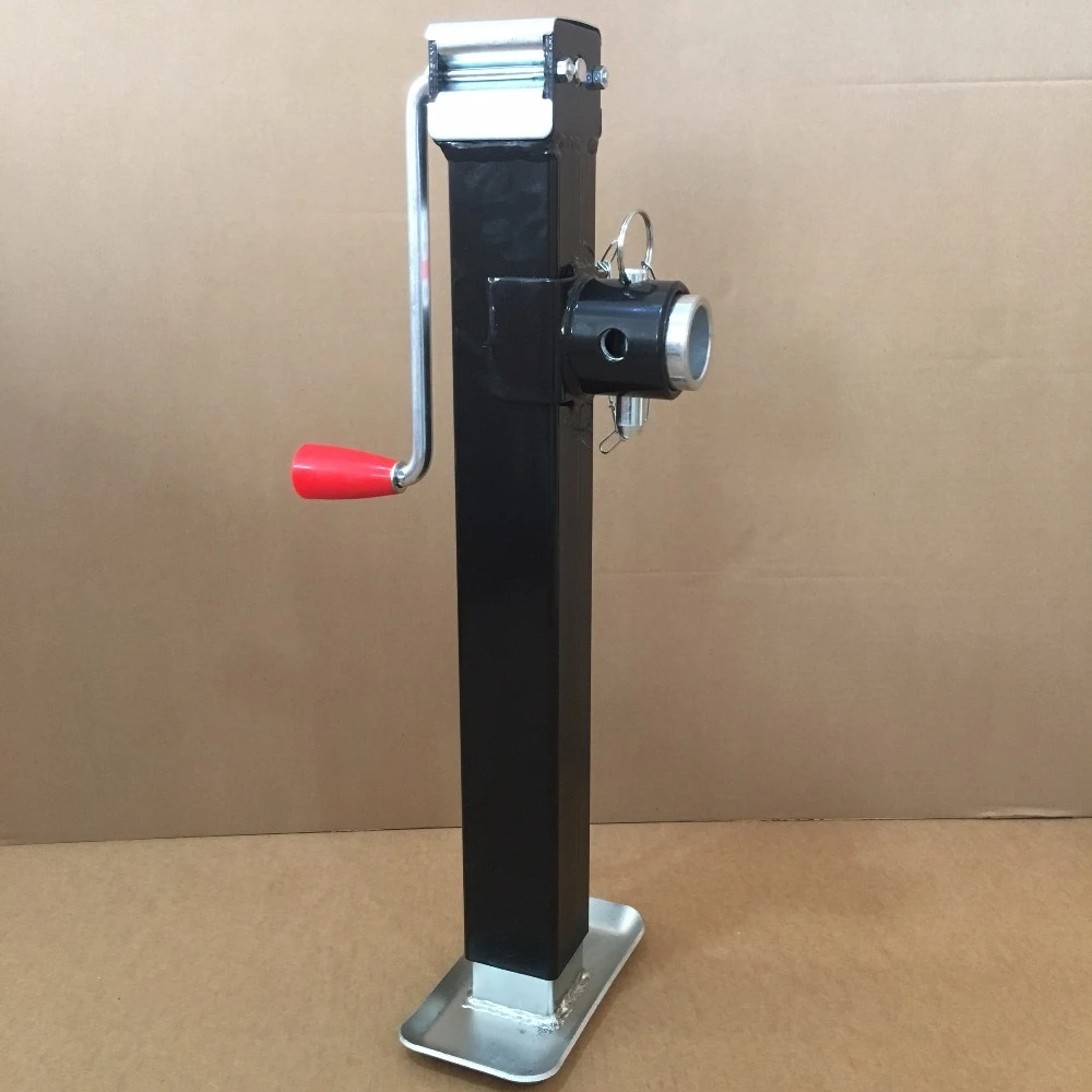 2000LBS side wind square tube trailer jacks with tubular mount