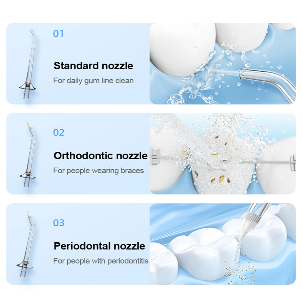 New Arrival Water Flosser Cordless Oral Irrigator Portable Teeth Cleaner IPX7 Waterproof Electric Dental Flossers with 4 Modes