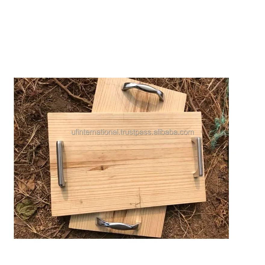  Оптовая продажа деревянный поднос для ручной работы домашний декоративный квадратный из натурального дерева