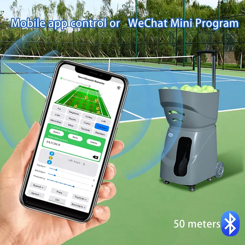 TenniSmash TS-09 Portable Tennis Ball Launch Machine Wholesale ABS Training Equipment for Tennis Training