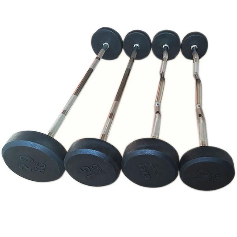 CHANGNORE High Quality Fitness Customized Lbs Straight/Curl Weight Lifting Barbell Bar For Bodybuilding