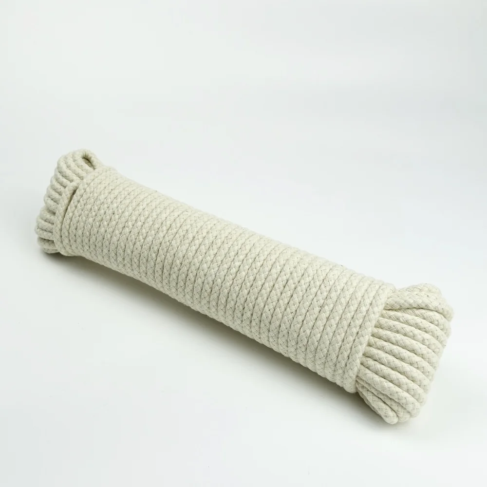 6 мм x 20 м, плетеная веревка из хлопка, веревка для макраме «сделай сам»