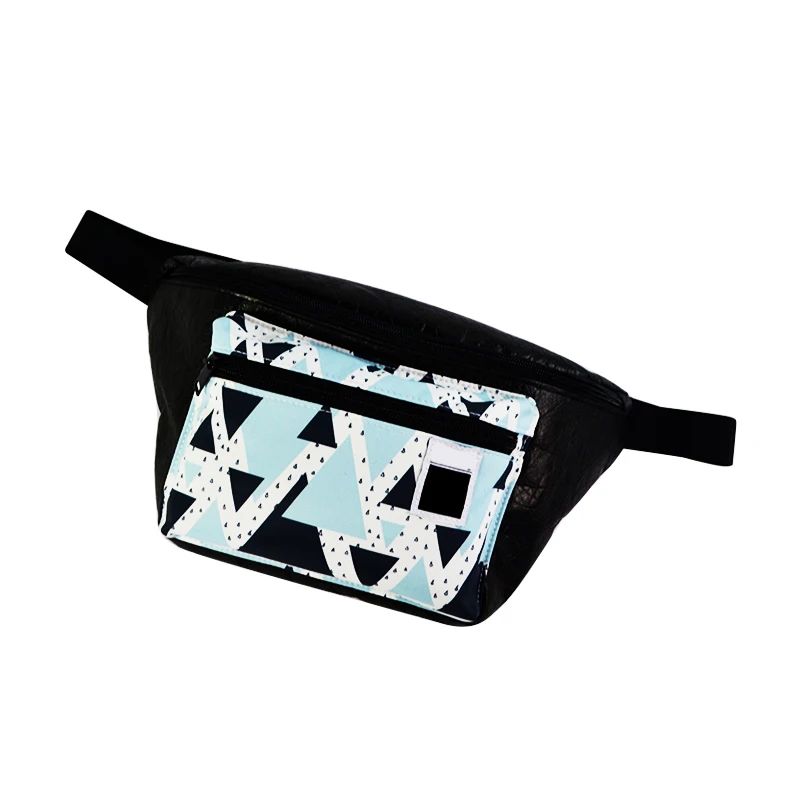 Customizable Logo Multifunctional Fanny Pack Waterproof Graffiti Outdoor Sports Running Cell Phone Emboss Custom Print waist bag