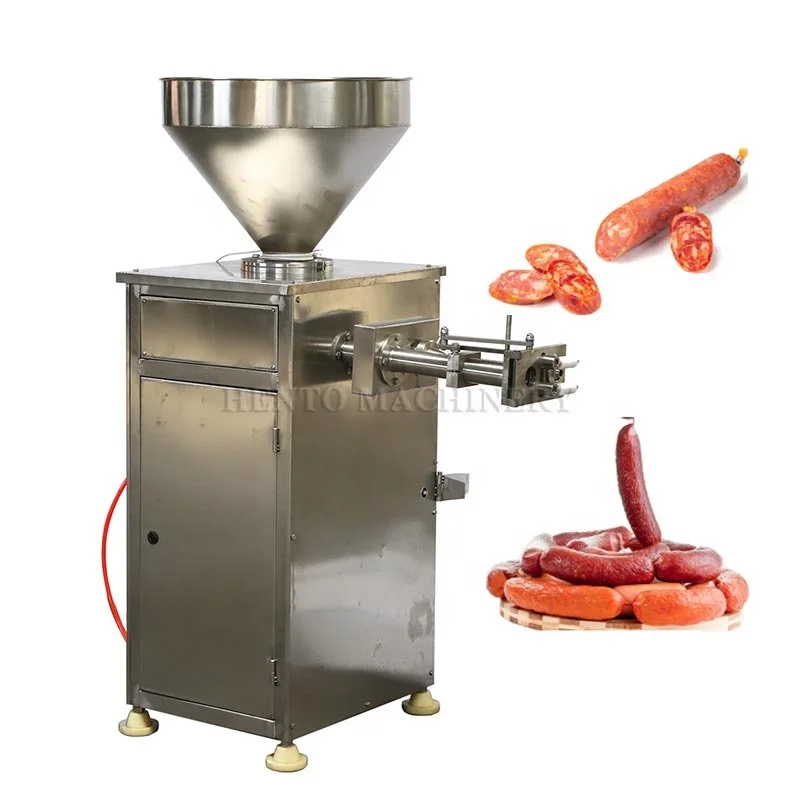High Performance Electric Sausage Stuffing Filling Machine / Pneumatic Sausage Stuffer Clipper