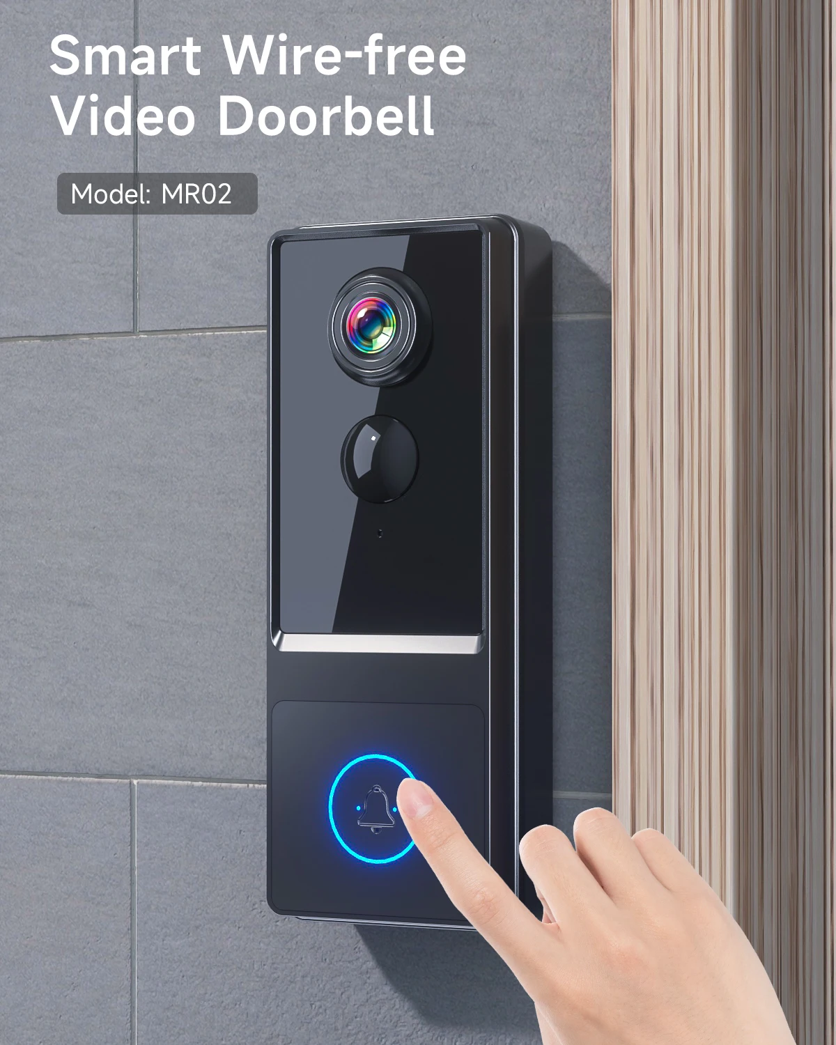 CloudEdge IP54 1080P с питанием от аккумулятора умный беспроводной датчик движения Wi-Fi дверной Звонок