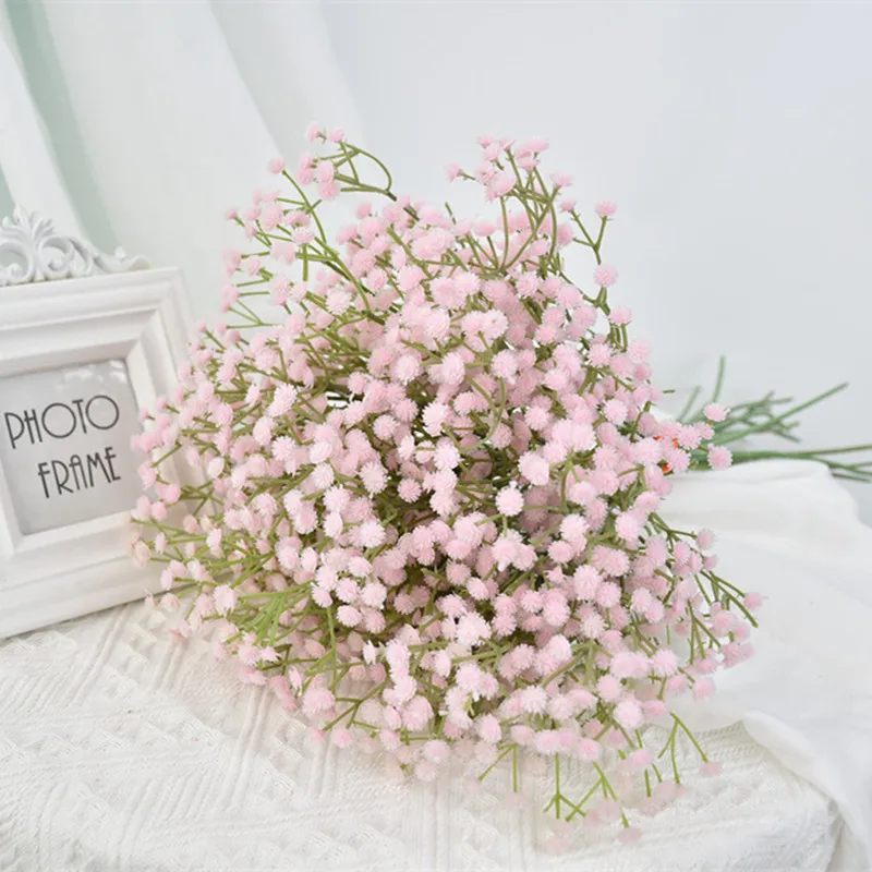 108-Head Simulated Gypsophila for Wedding Hall Scene Popular Artificial Flowers Foreign Trade  Flower Manufacturer Wholesale