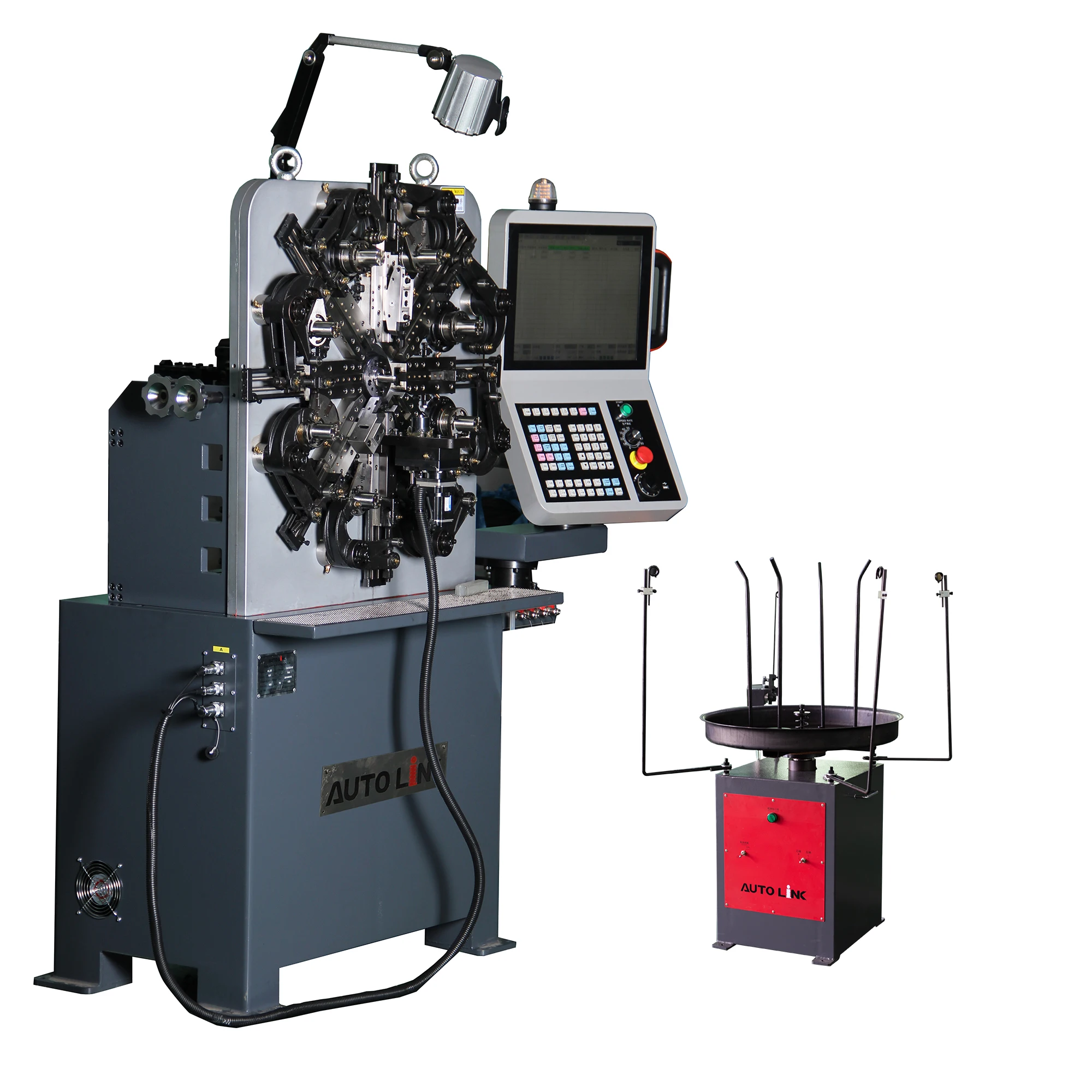 3-4 axis 0.3-1.0mm stainless steel butterfly spring CNC spring forming machine manufacturer