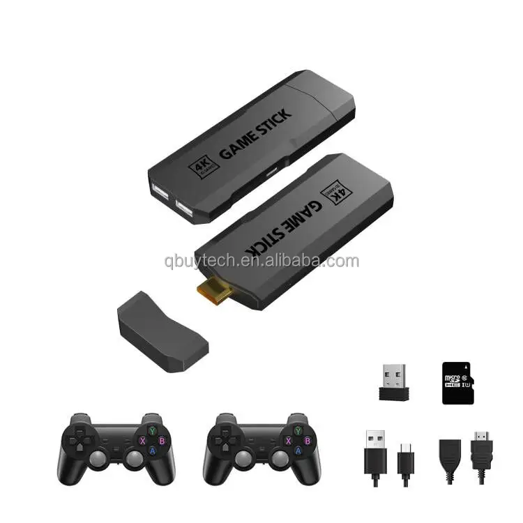 3D Gaming Console Wireless GD20 64GB/128GB/256GB Game Stick 4K HD TV Mini Retro Classic Video Game Console Support Simulators