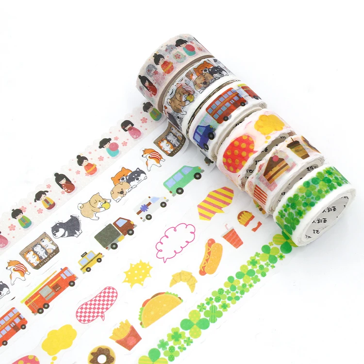 Design Cute korean stickers and washi tape custom printing,stamp girl washi tape