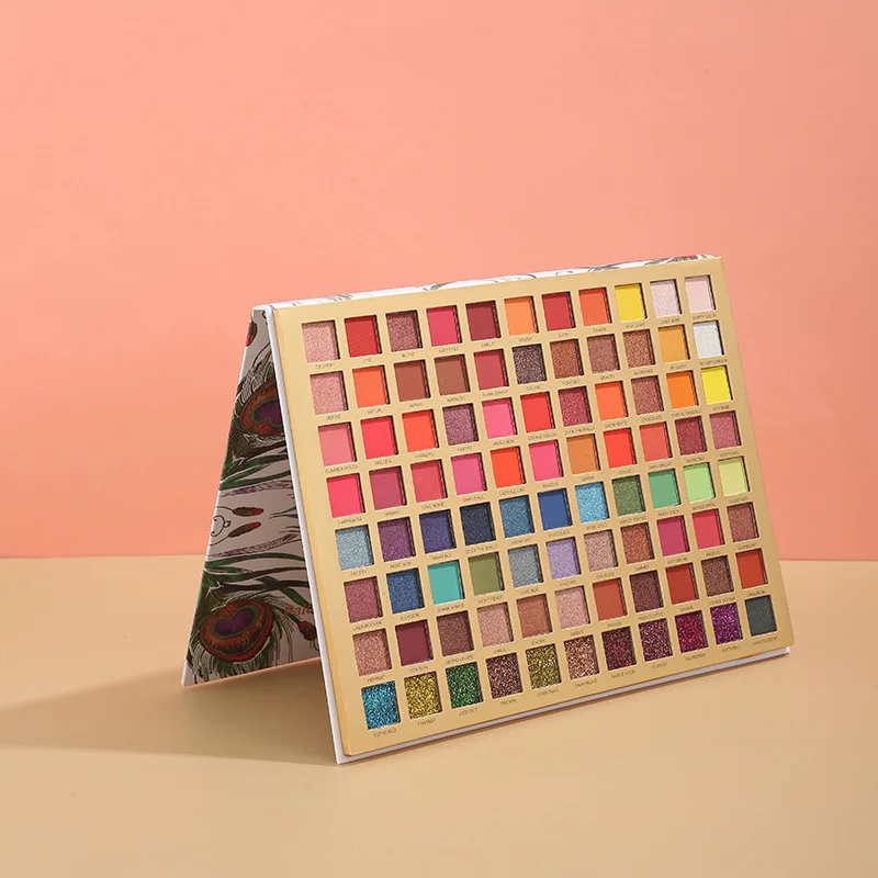 Hot Sale 88 Colors Glitter Shimmer Waterproof Long Lasting Earth Color Matte Eyeshadow Palette