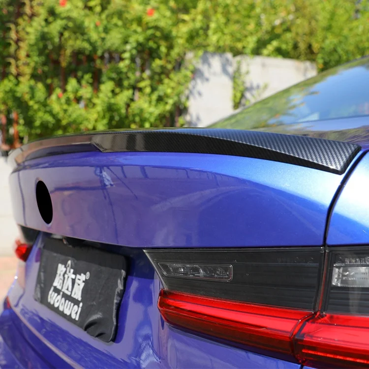 Автомобильный спойлер Ludawei из углеродного волокна МП для BMW 3 серии G20 2019 + задний багажника крыло автомобильные внешние аксессуары