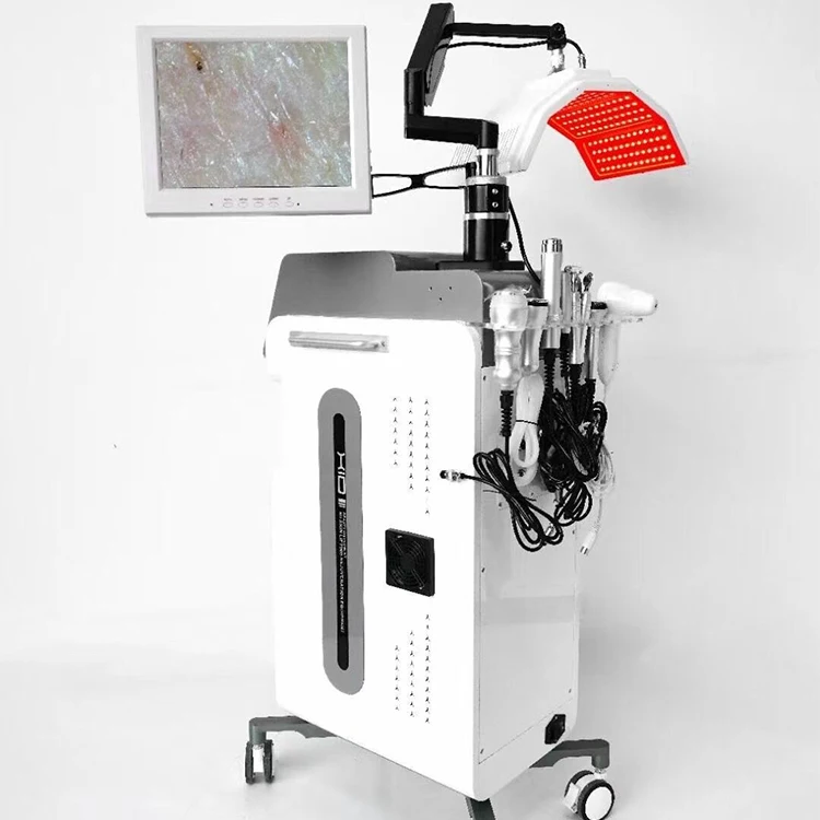 Facial Lamp Red Light Infrared Therapy Led PDT Led Light Therapy microdermabrasion Oxygen PDT