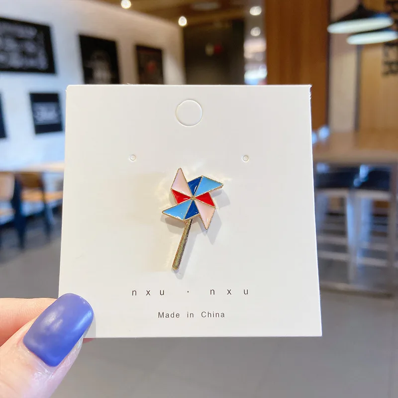 Cute ins random designs badge pins accessories cartoon clothing metal enamel pins for summer