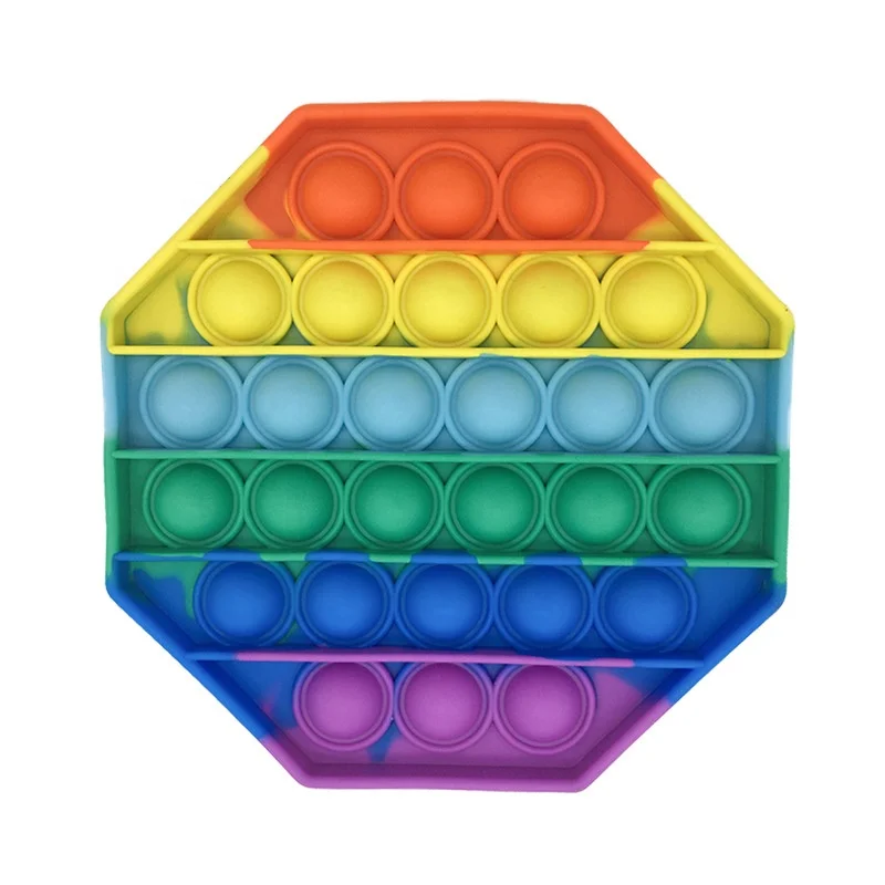  food grade sensory poppet silicone pops its squeeze online fluorescent popper fidget toy push bubble for