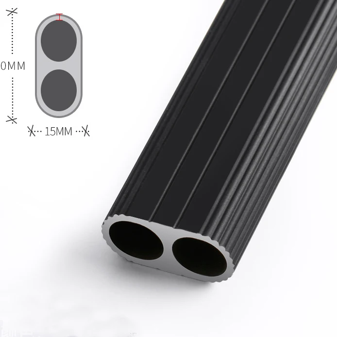 Oval Wardrobe Tube Wardrobe Hanger Pole Hanging Rod Closet Rod With End Supports Aluminum Furniture Wardrobe Closet