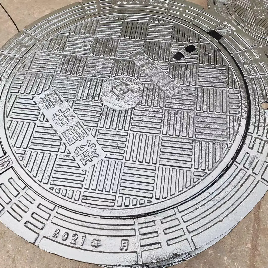 Provide high quality cast iron manhole cover, square manhole cover, heavy D500 round manhole cover production and processing