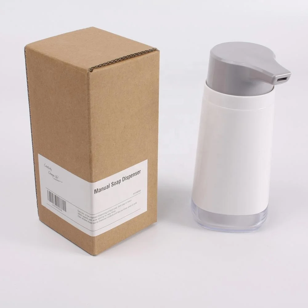 China manufacturer high quality kitchen 300ml manual plastic liquid soap dispensers bottle