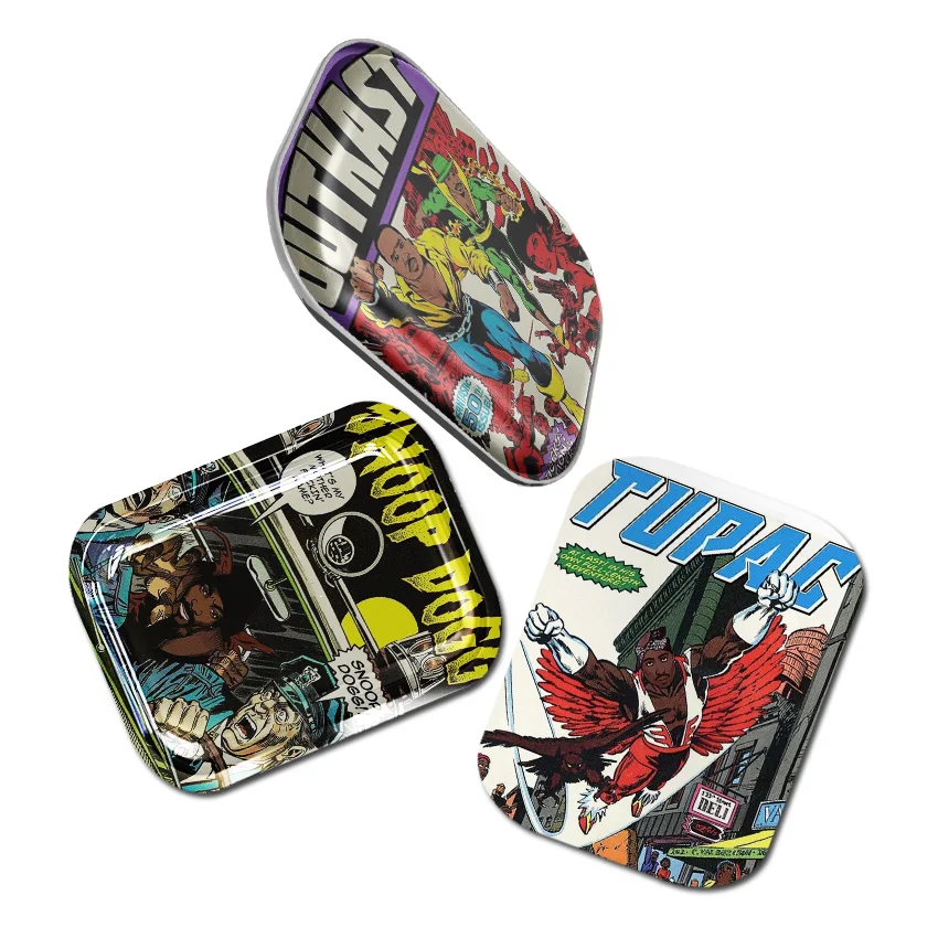 Archibald Customized Logo Rolling Tray Smoking Accessories Tobacco Organized Serving Tray 18*14cm Rolling Tray With Magnetic Lid