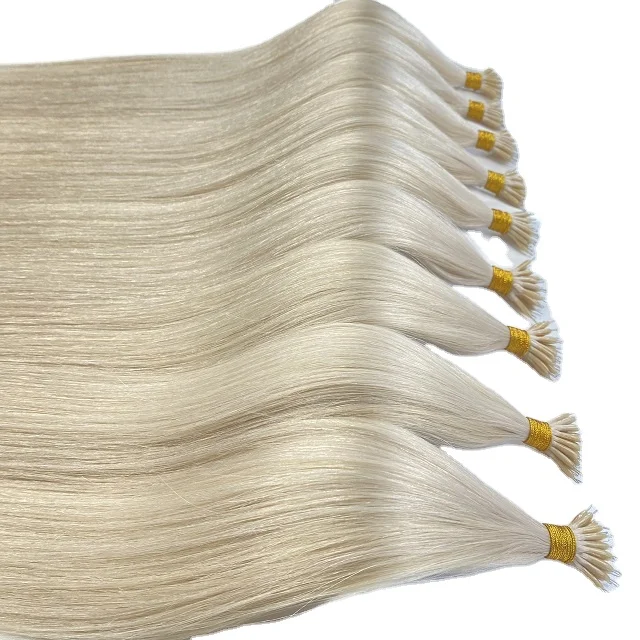 2023 better quality Nano Ring Hair Extensions 100% Remy Human Hair Extensionsnano Ring Virgin  Double Stranded Hair Extensions