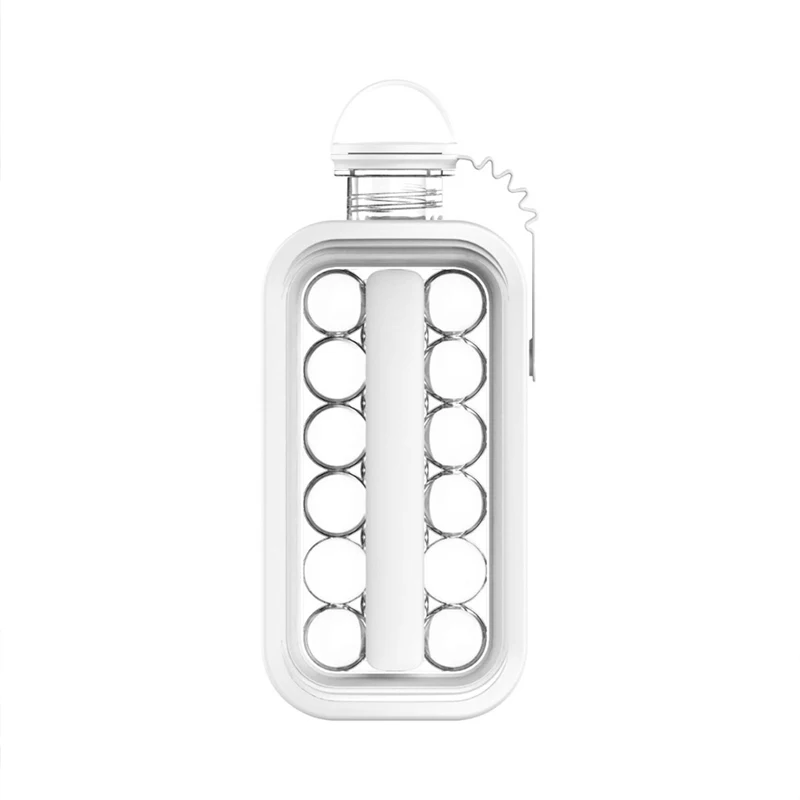 Portable Food Grade Vacane 12 Grids DIY Leakproof BPA Free POP Ice Cube Trays Molds Ice Ball Maker Bottle