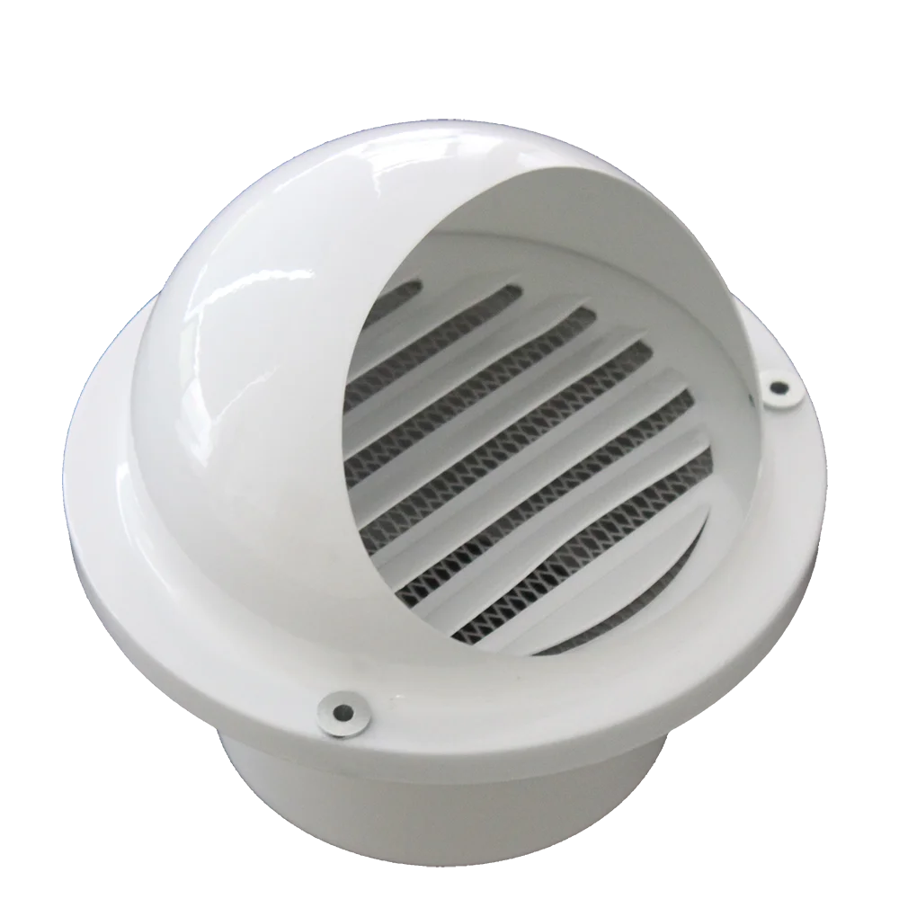 Powder coated waterproof aluminum air vent cap for fresh air system