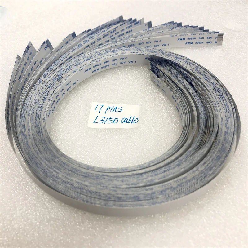 Wholesale 17 Pin CIS L3110 Contact Image Sensor Scanner Cable for Epson L1110 L3115 L3116 L3118 L3119 L3150 L3160 Printer Parts