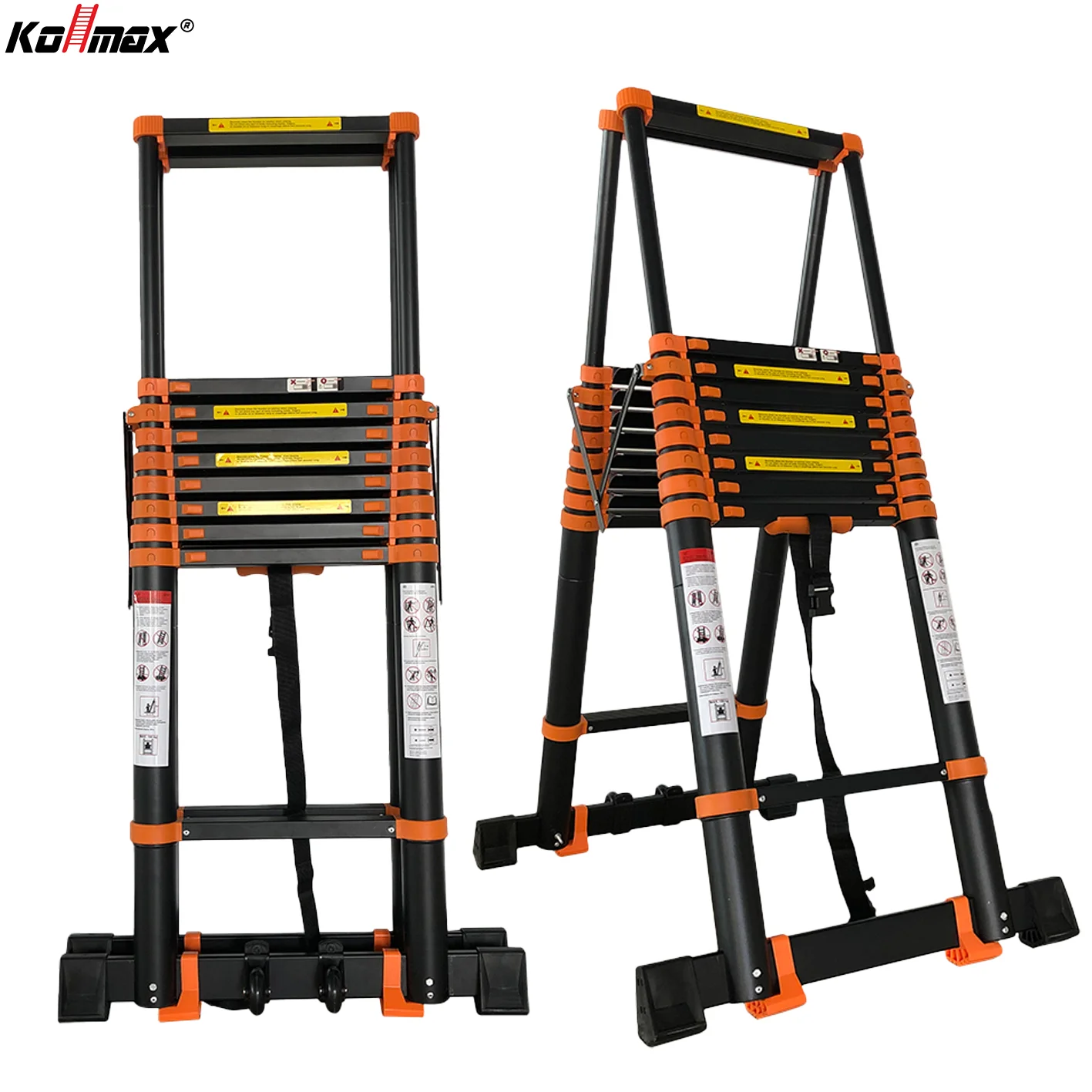 Manufacture Popular Secure 10+10 Double Side Telescopic Ladder Foldable Agility Aluminum Ladders 330lbs