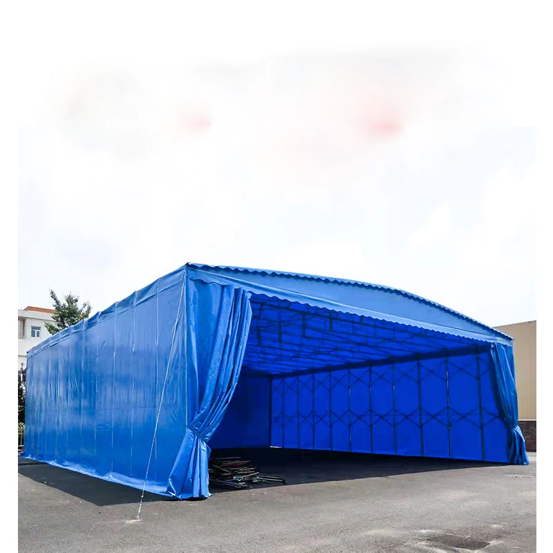 Folding Garage Tent Waterproof Wash Tent with Movable Mechanism