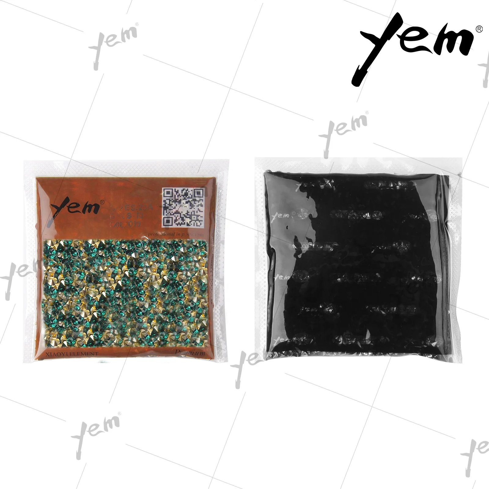 YEM Crystal Rhinestone Resin Stone SS6 SS8 SS10 SS12 SS14 SS16 SS45 Pointed Back Non Hot-fix Fancy Rhinestone