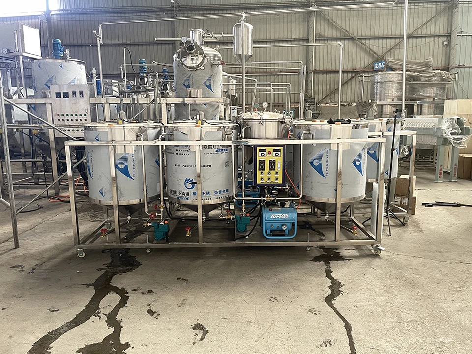 Cure Palm Used Cooking Black Sunflower Hair Sesame Seed Used Palm Heavy Fuel Oil Refining Machine