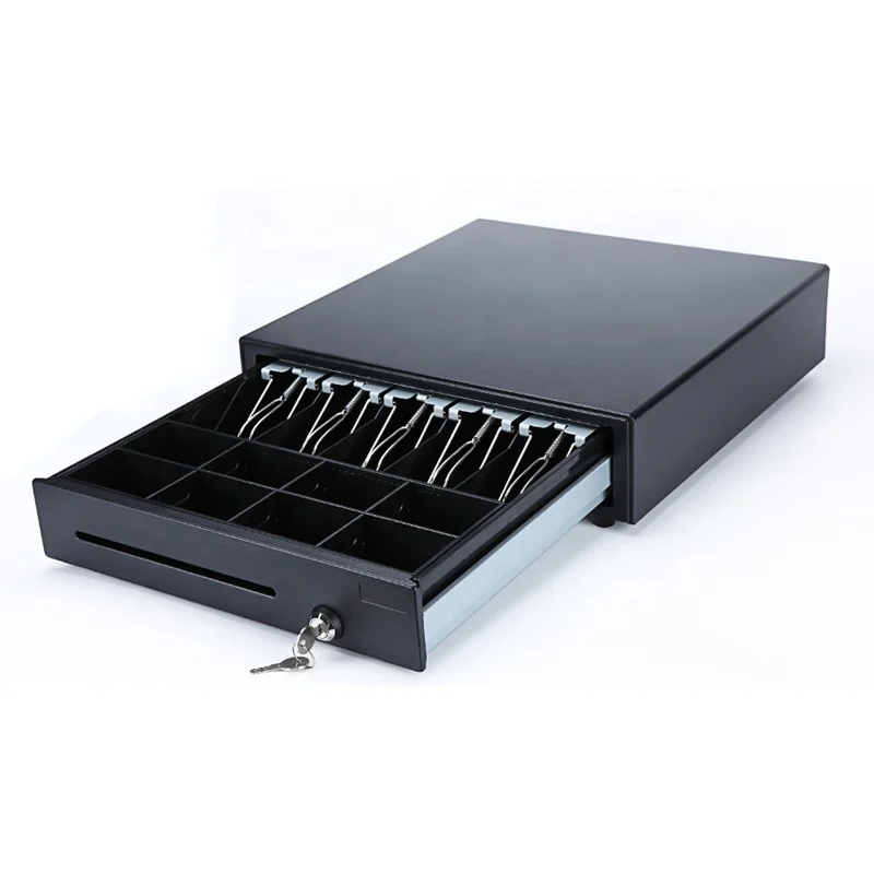 Popular 410 money box billing machine roller bearing metal lock high quality cash drawer pos systems