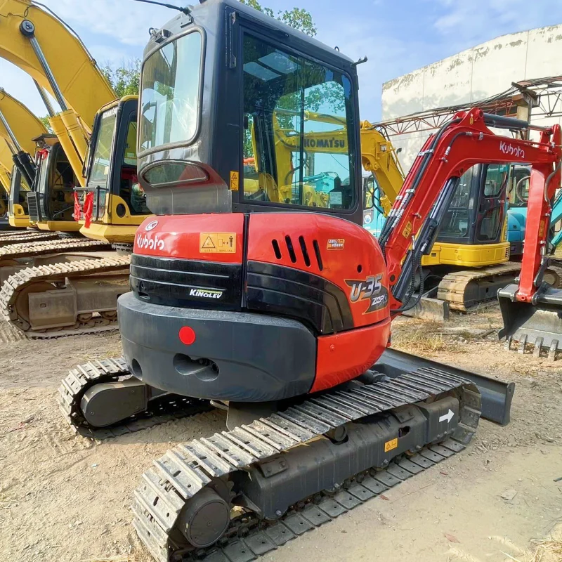 Дешевый японский экскаватор-экскаватор 3 5 тонн небольшой kubota u35 для продажи Шанхай экспорт из Китая