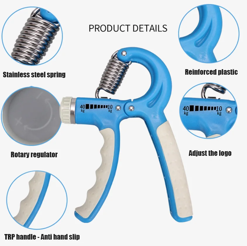 
10-40 Kg Adjustable Gripper Gym Power Exercises hand exerciser grips trengthener 