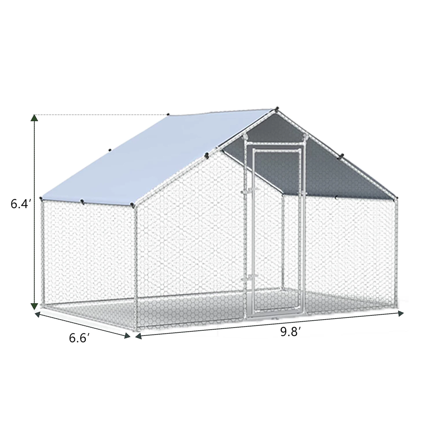 High Quality 2*3*2m  chicken coop wire mesh Using Various Portable Industrial Chicken Coop For Sale folding chicken coop cages