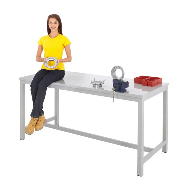 Large Bearing Capacity 500 Lbs Heavy Duty Diy Tools Storage Stainless Steel Work Bench Table For Workshop