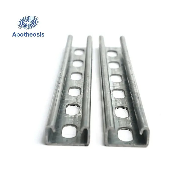 Factory Supply Hot DIP Galvanized Strut Slotted C Channel Steel Unistrut Channel Pregalvanized Strut Channel