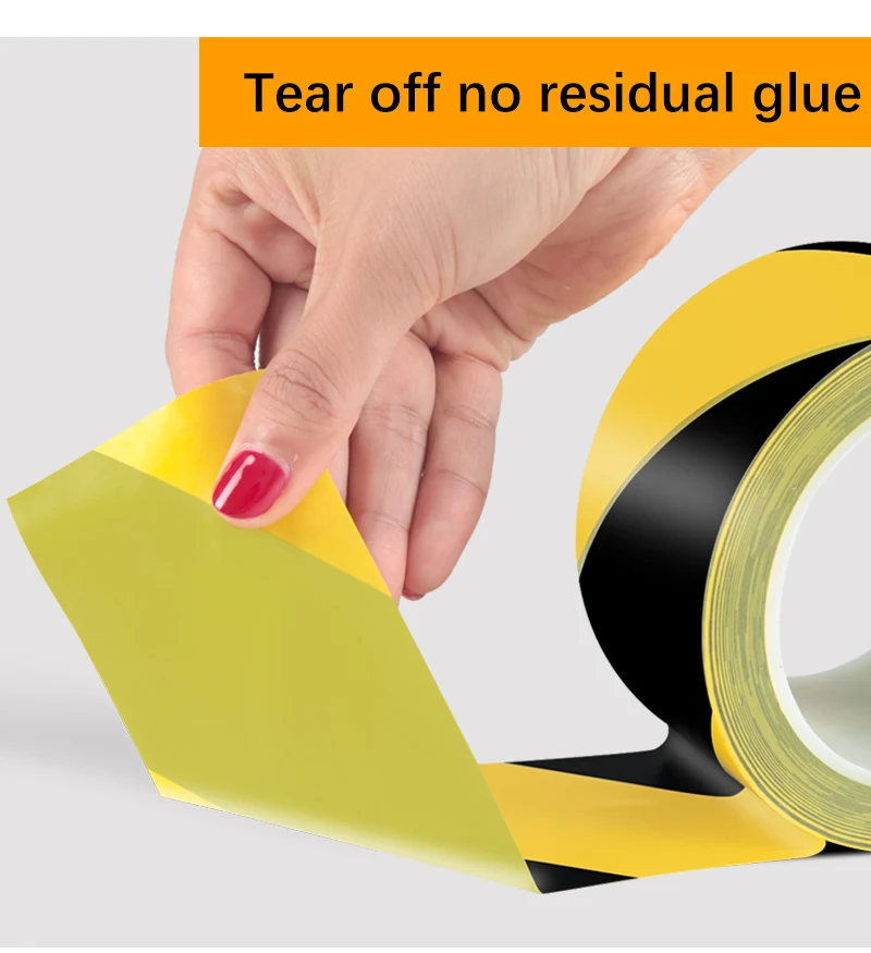 BYSLI Yellow non-Adhesive Underground Customize Printed Safety Barrier Hazard Pvc Warning Roll Tape