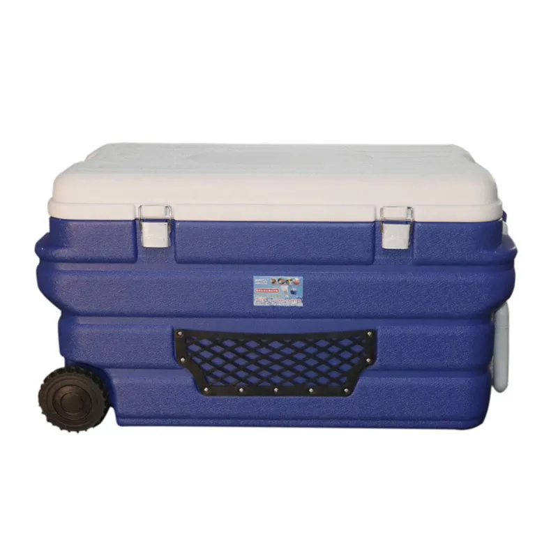 96L Factory Directly Supply drink cooler foam box trolley outdoor insulated cooler box
